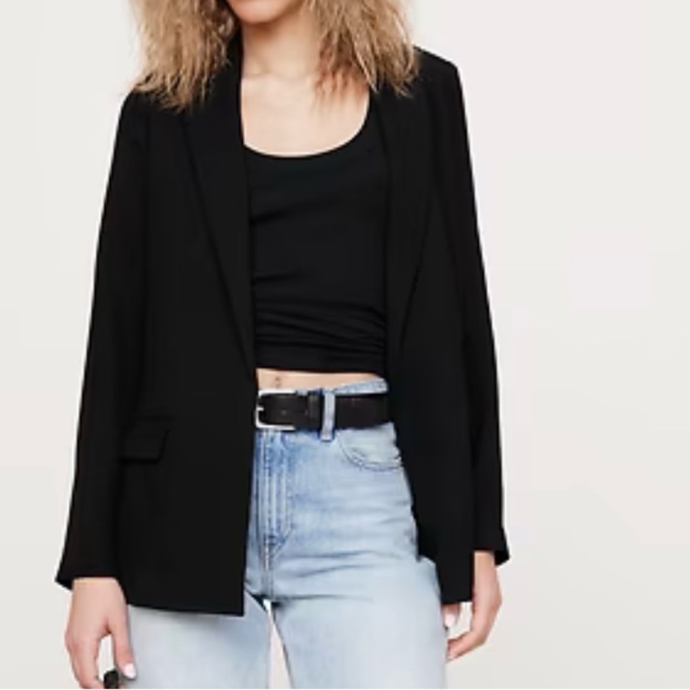 DRAPEY-TWILL BLAZER